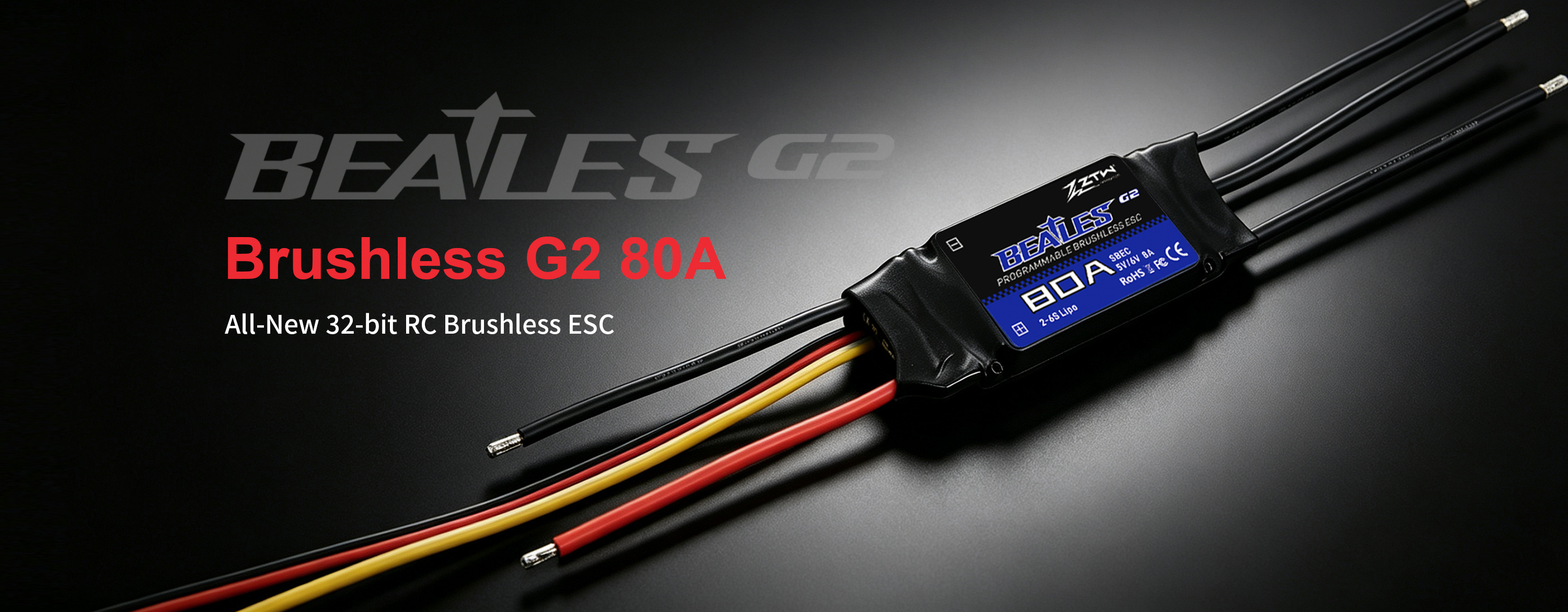 4S-6S ZTW Beatles ESC SBEC G2 80A RC Plane ESC Electronic Speed Controller