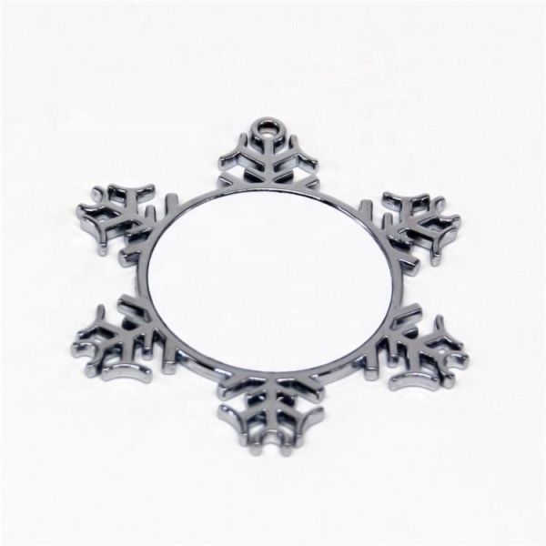 Personalized Sublimation Aluminium Hanging Christmas Decorations Metal Sublimation Christmas Ornament Blanks