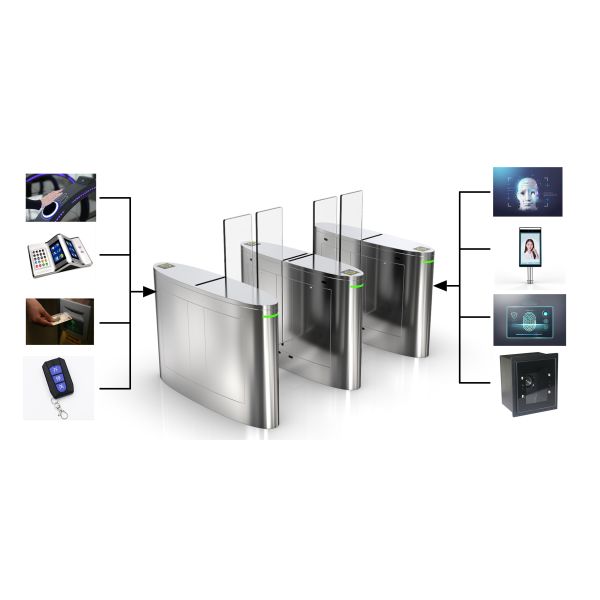 Office Building Automatic Systems Turnstile With Face Recognition Half Height