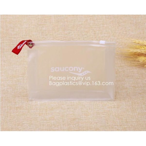 Eco-Friendly Transparent Soft EVA Plastic Cosmetic Packaging Bags With Zipper Top,EVA Plastic Durable Cosmetic Bagease
