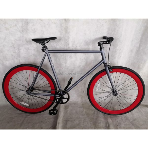 Ordinary Pedal Fixie Bike 700c Single Speed Fixed Gear Bicycle with Double V Brake