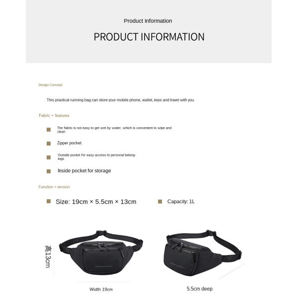 Портативный многофункциональный велосипедный рюкзак для бега