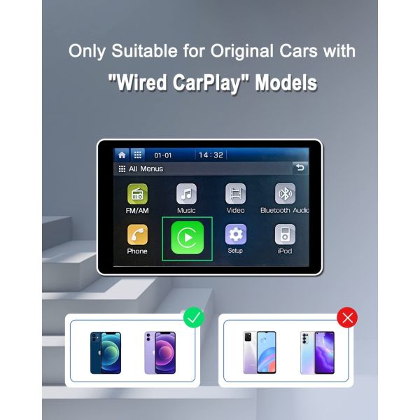 Adaptador USB U2W Plus para Mercedes Benz W205 Glc300 W212 W213 C207/A207 W222 W223