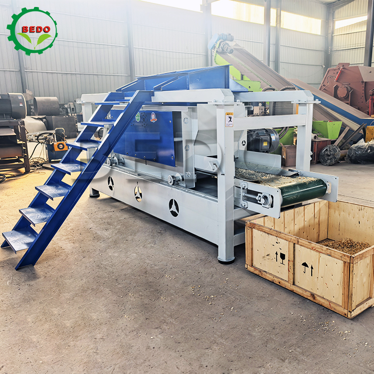 125mm Roller Wood Shavings Machine 4kw Running Power Custom Output Size Multi