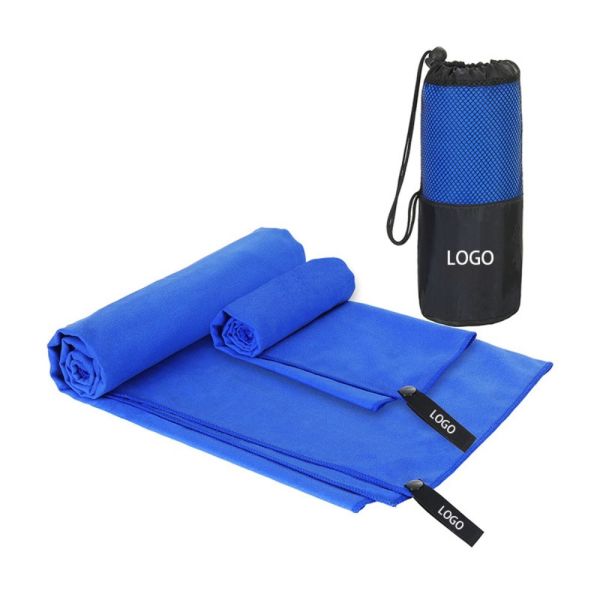Quick Dry RPET Workout Microfiber Suede Towel Custom Microfiber Sport Towels