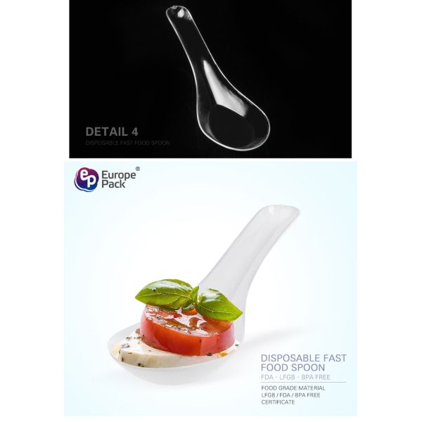 Eco-friendly high quality modern disposable plastic spoon  for using