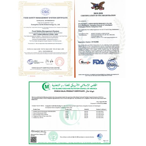Food Grade GMS99 E471 Distilled Glycerin Monostearate