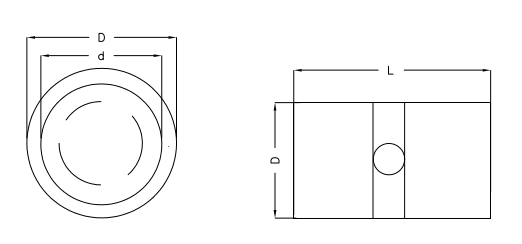 Скошенные концы ясно нося втулки вала бронзы Буша 10С30 для осевых подшипников