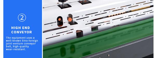 continua o tipo contínuo médico máquina da correia do vestido cirúrgico de máscara protetora de máquina de embalagem do vácuo do transporte de empacotamento do vácuo