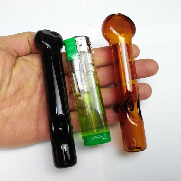 Smoking Dogo Glass Hand Pipe Straight Style Independent Stable Packaged