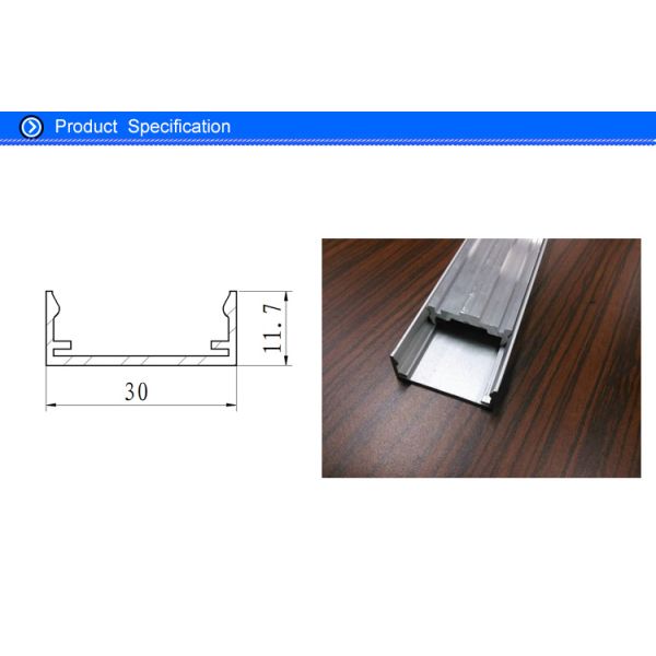 Anodized Matte Treatment LED Aluminium Extrusion Profiles For LED Panel Light