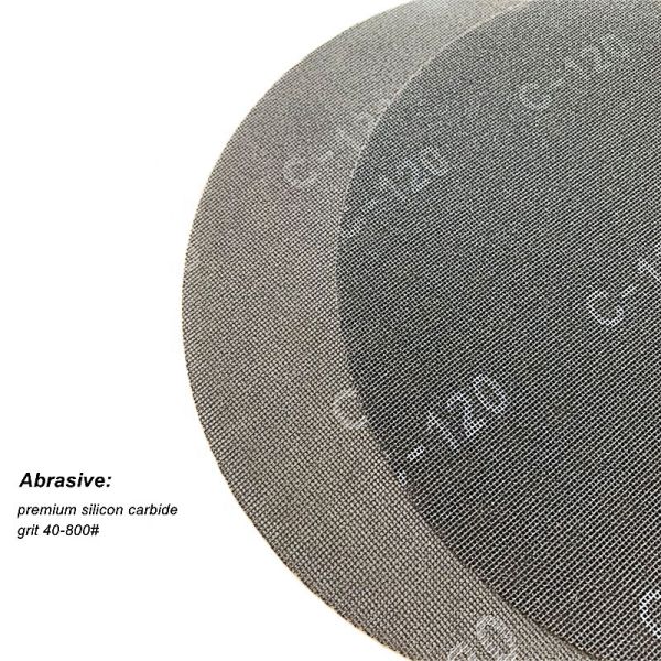 Customized Grits 60 80 100-800 Silicon Carbide Mesh Sanding Screen Disc with OBM Support