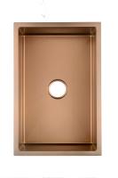 Indicador de Undermount 18 del fregadero de Rose Gold Matte Black Kitchen