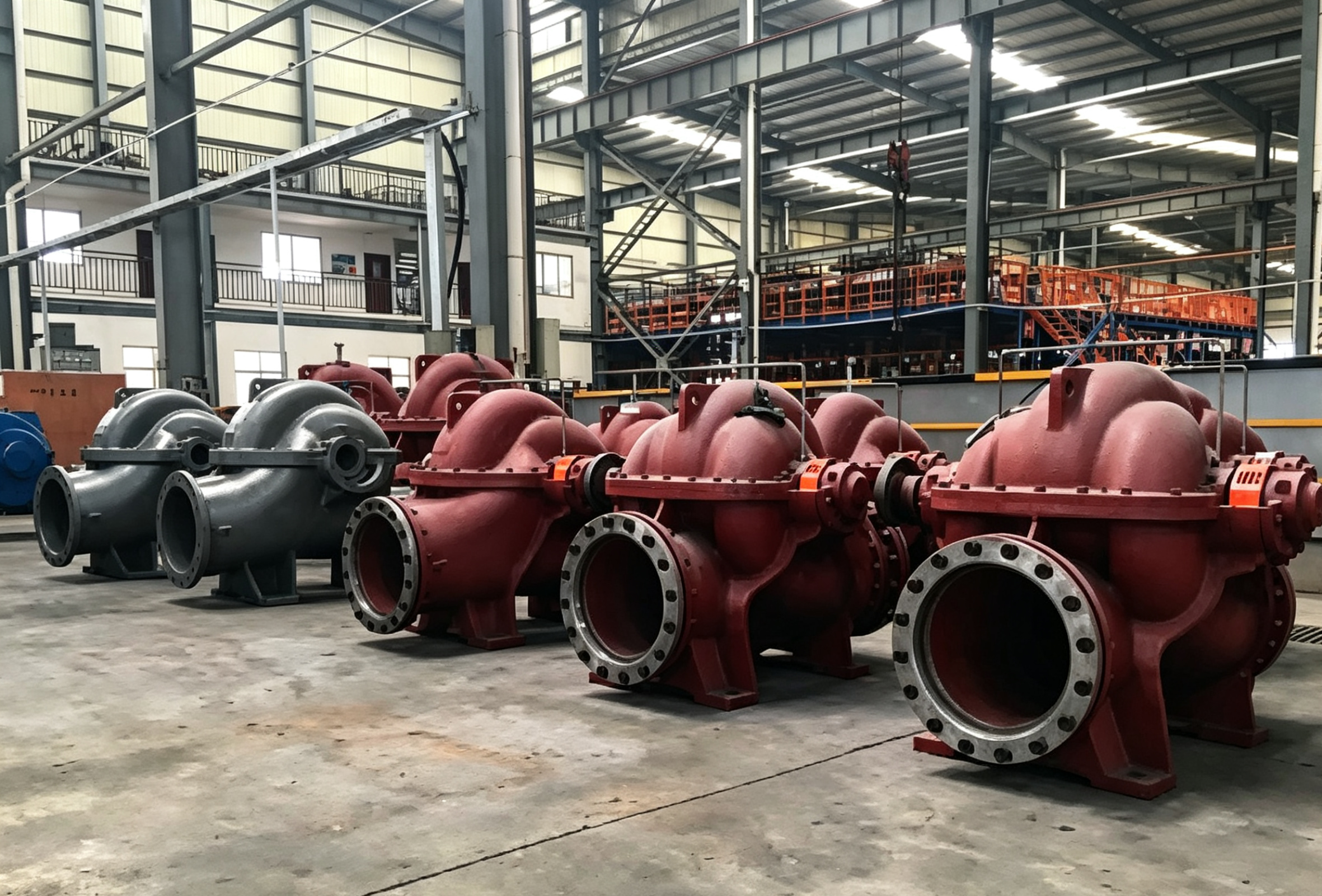 Low Noise Split Case Centrifugal Pump Customized High Suction Lift Pump Easy Disassembly