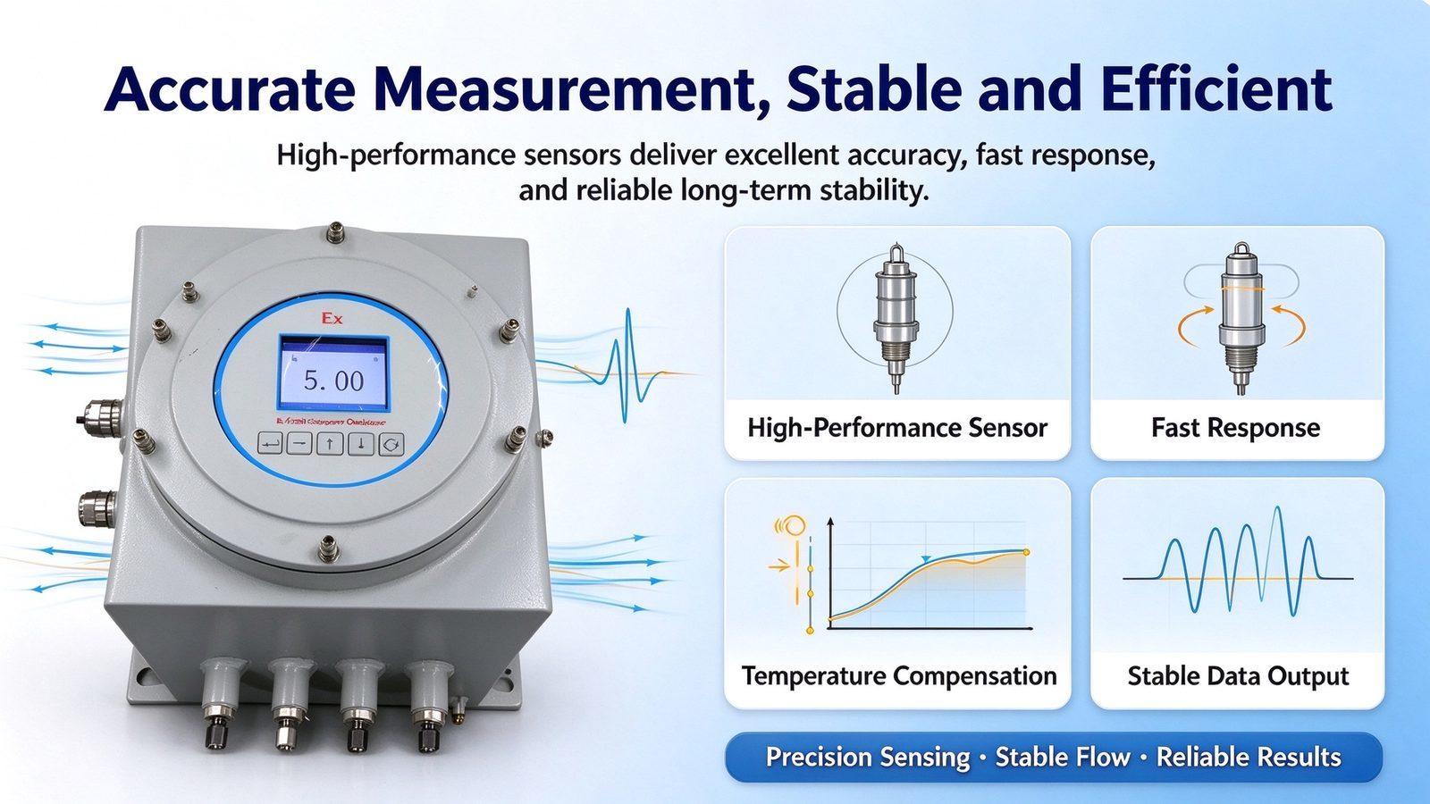 Explosion Proof Oxygen O2 Gas Purity Analyzer EX d IIC T6 Gb Industrial Gas Detector