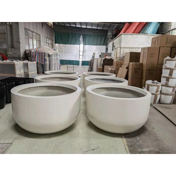 Large Tall Fiberglass Planter Pots For Outdoor Garden Decoration