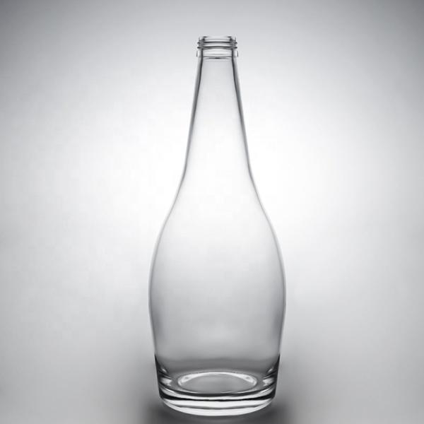 Glass bottle Whisky Glass Vodka Gin Rum bottle with cork 375ml 500ml 700ml 750ml 1000ml