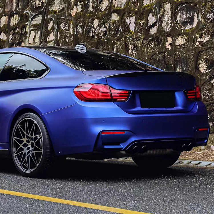 Matte Chrome Blue Car Wrap Vinyl Full Body Wrap Car Vinyl 3m Matte Blue Vinyl Wrap Electroplating Color Changing Film