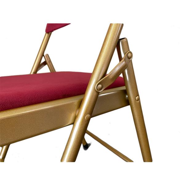 0.5CM Cushion Outdoor Folding Chairs Plastic Outdoor Dining Chairs 3.8KG