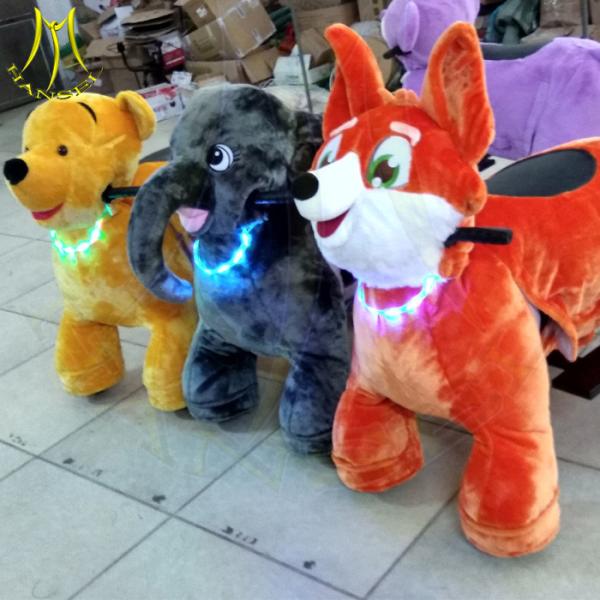 Hansel shopping mall motorized toy rides family mall animal electric ride led necklace