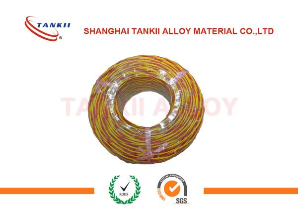 High Temperature Silica fiberglass 1000 C Thermocouple Extension Wire  2*0.711mm with Yellow and Red Color