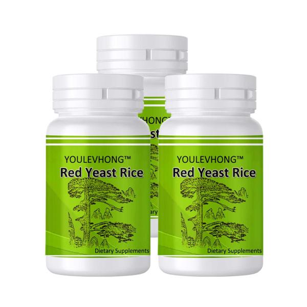 600 mg Suplementos de Arroz de Levedura Vermelha A Solução Natural para o Colesterol