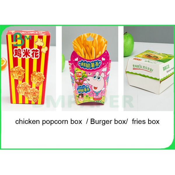 Доска цвета слоновой кости дружелюбного 295gsm 325gsm 350gsm A1 качества еды Eco для делать коробку попкорна