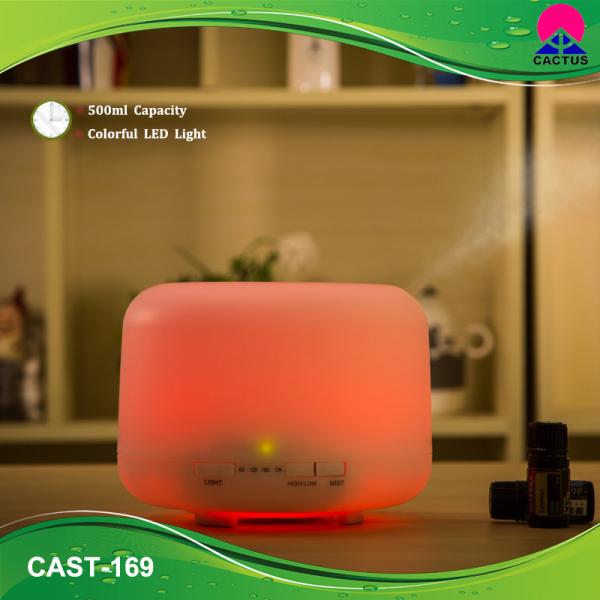 Small Electric Essential Oil Mist Diffuser 30dB 500ml PP Material