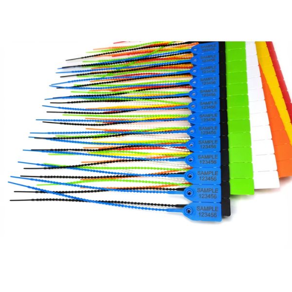 Laser Printing Tamper Proof Plastic Seals Pull Tite Seals Customized Color