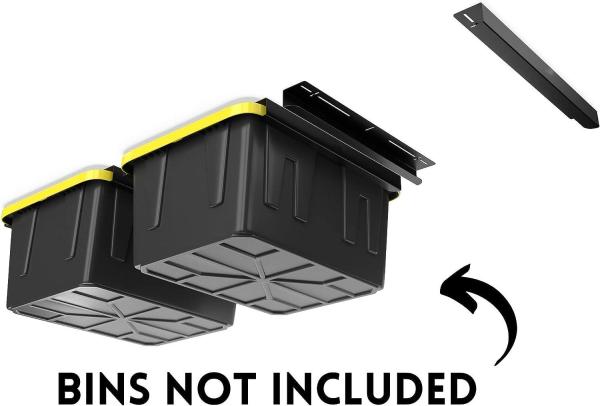 Iron Casting Process Overhead Garage Storage Bin Rack for Customized Tote Organization