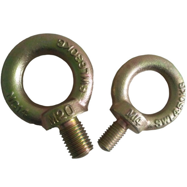 Galvanized Forged Eye Bolt Carbon Steel JIS1168 Galvanized Eye Bolt M5 - M100