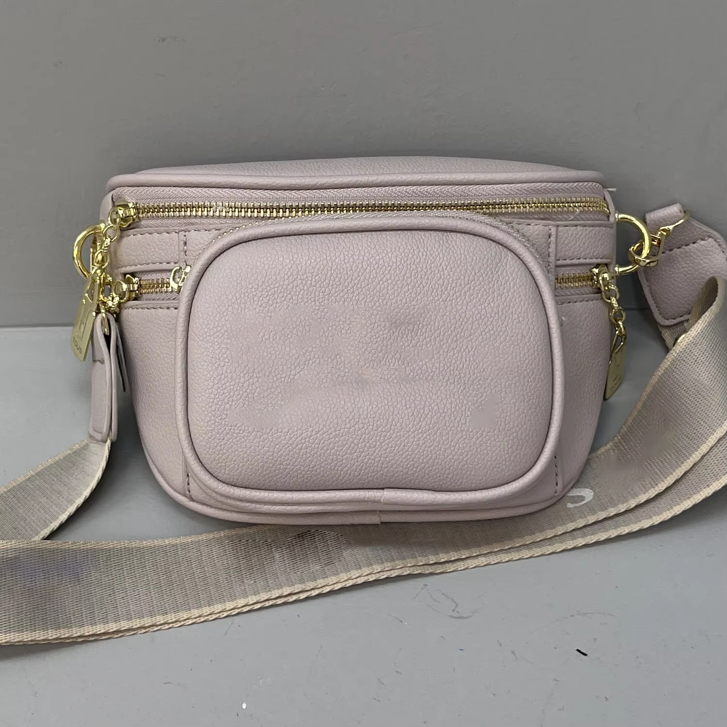 Single Handle Vintage Leather Crossbody Waist Bag for Women's Camera Shoulder Handbags