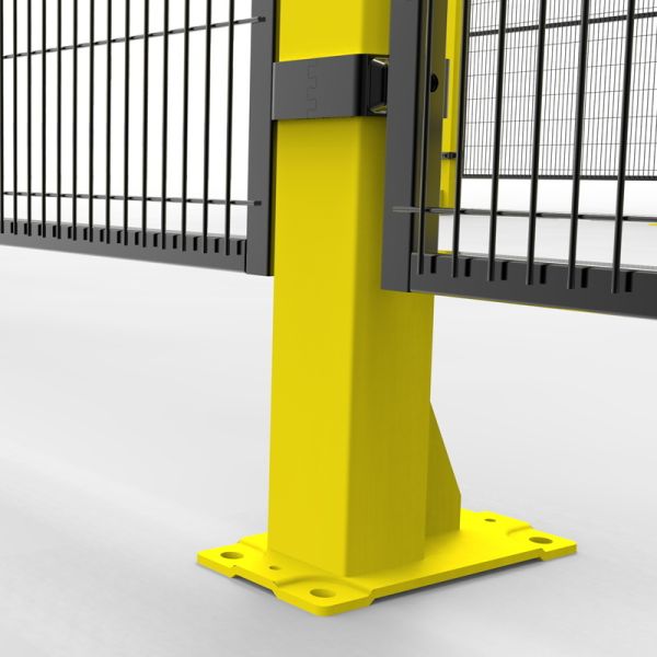 2500mm High Robot Safety Fencing Machine Protection Powder Coating Surface