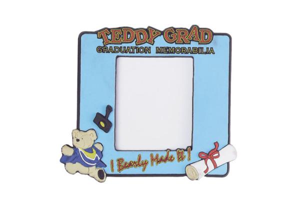3D Fashion Teddy Grad Soft PVC Photo Frame, Picture Frames for Souvenir Gift