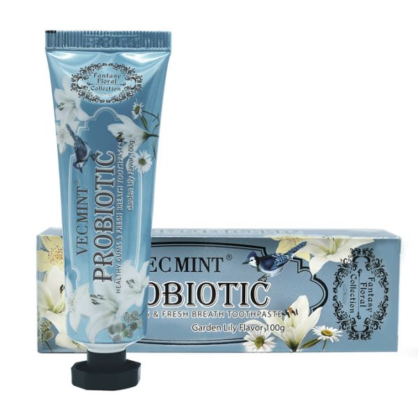 Цветочный аромат Алоэ Вера Зубная паста 100г Тюбная зубная отбеливательная уход за полостью рта с LILY/ROSE/Osmanthus.