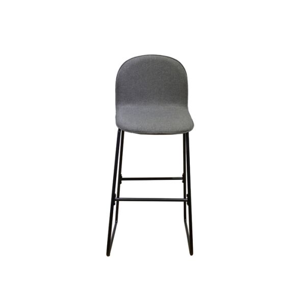 BSCI Grey Breakfast Bar Stools With 60KG Capacity