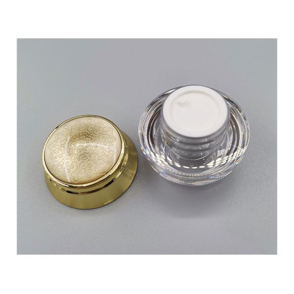 Oem Luxury Acrylic Airless Cosmetic Packaging Set Lotion Bottle And Cream Jar