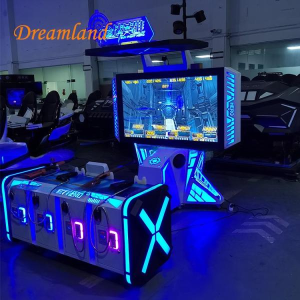 4 Players Shooting Game Simulator Gun Fight Arcade Game With 65 LCD