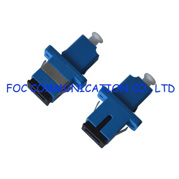 Plastic LC-SC Fiber Adapter , Singlemode Fiber Optic Connector Adapters