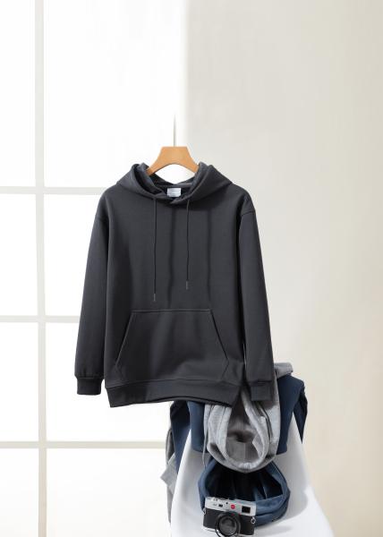 FODARLLOY  Fashion Vintage Hoodie OEM Streetwear Essentials Oversize Unisex Pull Coat Men's Hoodies Pullover Dark Grey