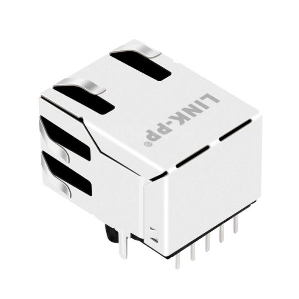FOXCONN JFM3811-F851-4F Compatible LPJG16702CNL 1000 Base-T  RJ45 Jack With Magnetics Transformer Tab Up Without Led