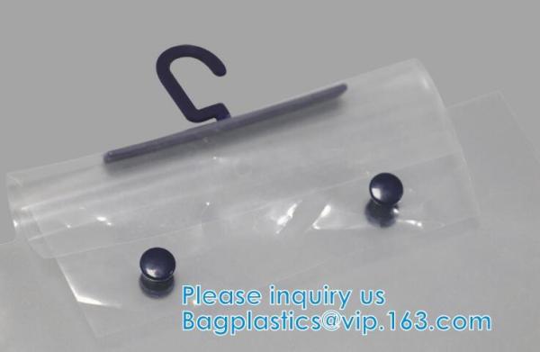 Swimwear Packaging Pouch With K Top, Gusset Bag Bikini Slider Zipper Packaging Bags, Hanger Hook Underwear