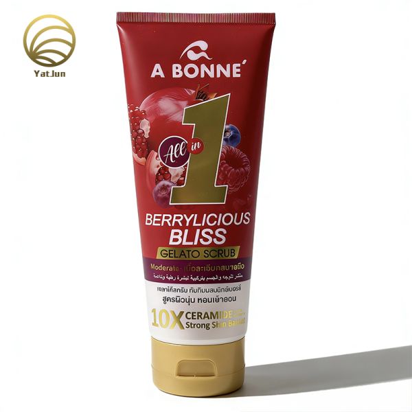 300ml empty PBL tube packaging with flip top cap for body scrub