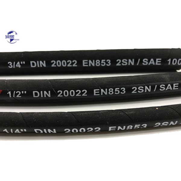 Two Steel Wire Braided EN853 2SN Hydraulic Rubber Oil Delivery Hose