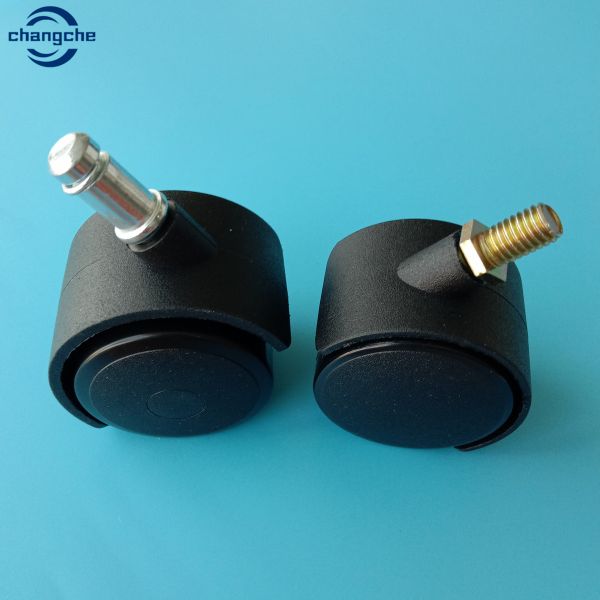 Furniture Hardware TPR Swivel Castor Wheels 1 inch 50mm 42x42mm