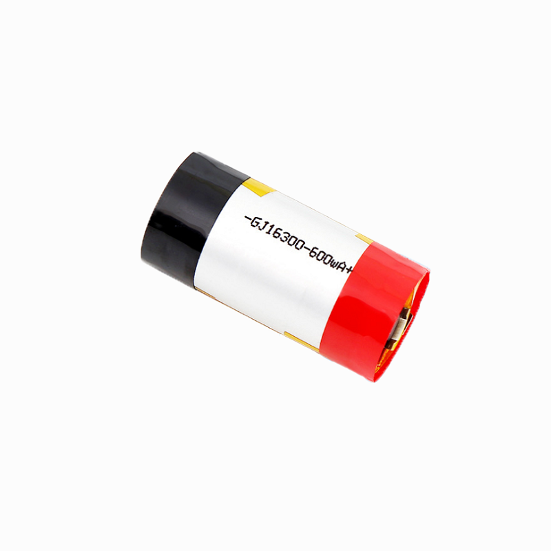 Cylindrical 16300 3.7V 600mAh Lithium Ion Polymer Battery