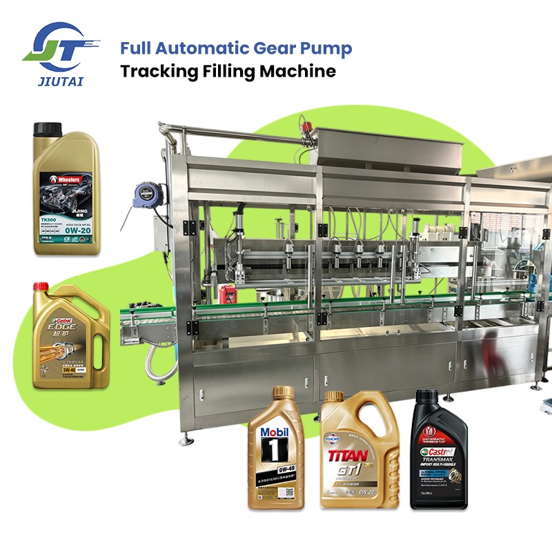 Full Automatic High Speed Gear Pump Filling Equipment for Industrial Oil Antifreeze Lubricant High Viscosity Industrial Liquid