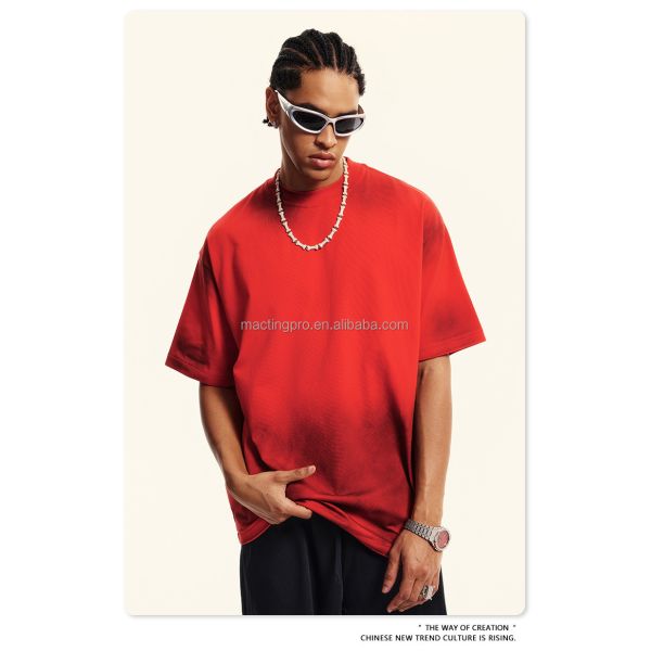 Mens White Mock Neck T Shirts 230grams Fabric Weight Quick Dry Cooling Streetwear