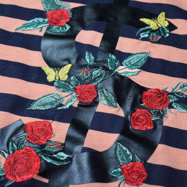 Summer Fashionable Mens T Shirts , Short Sleeves Striped T Shirts 100% Cotton