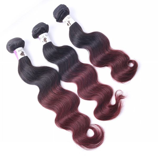 High quality AAAAAA no shedding Unprocessed Virgin blonde Brazilian Ombre Hair Weft
